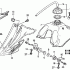 CRF100F Топливный бак
