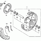 CRF230M Заднее колесо