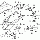 VFR800A Верхний обтекатель