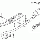 CRF100F Глушитель