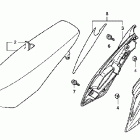 CRF150RB Сидение и боковые обтекатели