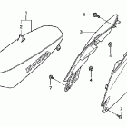 CRF450R Сидение и боковые обтекатели