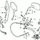 VTX1300C Рулевые переключатели