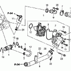 VTX1300T Водяной насос