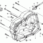 CRF100F Крышка картера правая