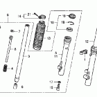CRF100F Передняя вилка