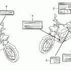 VTX1300C Лейбл предостережения