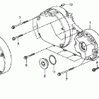 VTX1300T Крышка картера правая