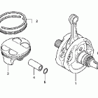 CRF450R Коленвал,поршни
