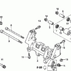 VFR800 Задний амортизатор