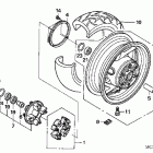 ST1300PA Заднее колесо