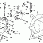 VTX1300C Крышка картера левая