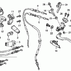 CRF150RB Рычаги ,переключатели ,троса