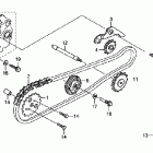CRF70F Цепь ГРМ и натяжитель