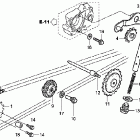 CRF50F Цепь,натяжитель