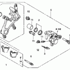 CRF450R Задний суппорт тормозной