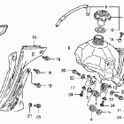 CRF150RB Топливный бак