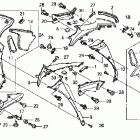 CBR1000RR Обтекатель средняя часть