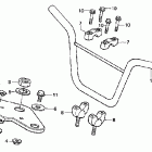 CRF70F Руль и панель переднего номера