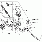 CRF250R Главный тормозной цилиндр - передний
