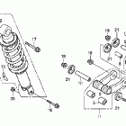 CRF100F Задний амортизатор