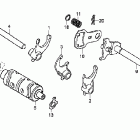 CRF230L Барабан - вилки переключения передач