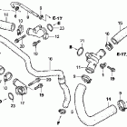 VFR800A Патрубки охлаждения