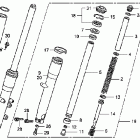 VT750C Передняя вилка