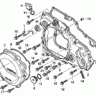 CRF450X Крышка картера правая