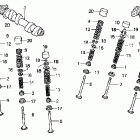 VFR800A Распредвал и клапана задние