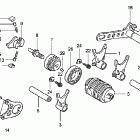 CRF450R Барабан переключения передач