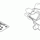VTX1300R Комплект прокладок B
