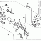 VFR800A Передний тормоз правый