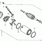 VTX1300C Стартер электрический