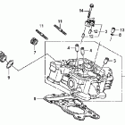 VTX1300T Задняя головка цилиндров