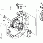 CRF150F Заднее колесо