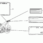CRF450X Наклейки предупреждения