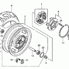 VTX1300T Заднее колесо