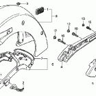 VTX1800N1 Rear fender - grab rail (vtx1800n)