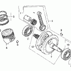 CRF230F Коленвал и поршни
