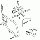 VTX1300C Saddlebag mounting bracket