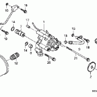 VTX1300C Масляный насос и фильтр