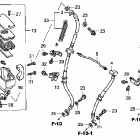 VTX1800F1 Главный тормозной цилиндр - передний