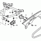 CRF70F Swingarm @ chain case