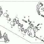 VTX1800F1 Передний тормозной суппорт левый