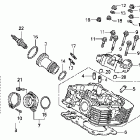 VTX1800N1 Задняя головка цилиндров