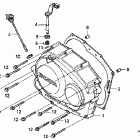 CRF230F Крышка картера правая