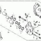 VTX1800N1 Передний тормозной суппорт левый