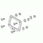 VTX1300C Chrome billet license plate frame (