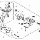 CRF450R Задний суппорт тормозной
